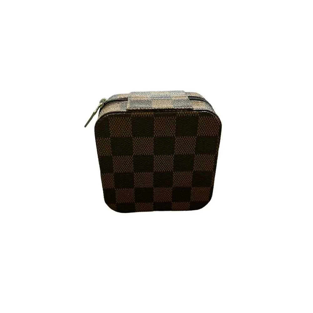 Tiny Checkered Jewelry Box